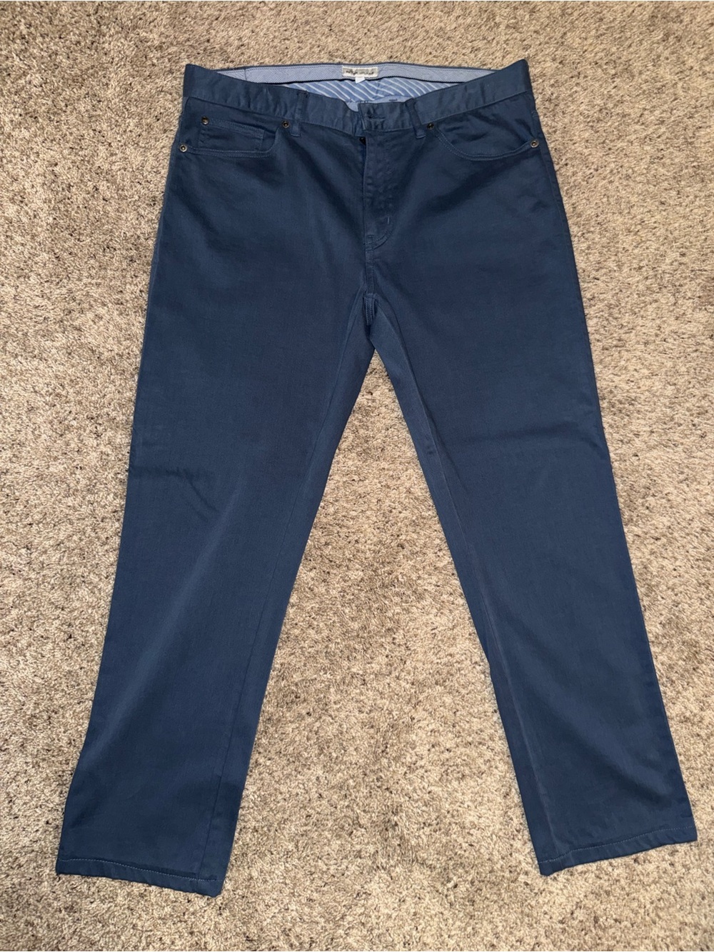 Navy Straight Leg Pants